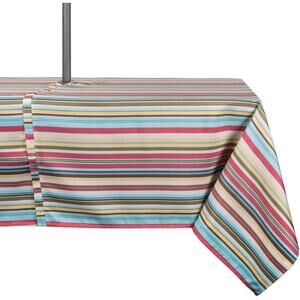 New Design Imports Summer Stripe Outdoor Tablecloth 60x120 W/Zipper from Macy's